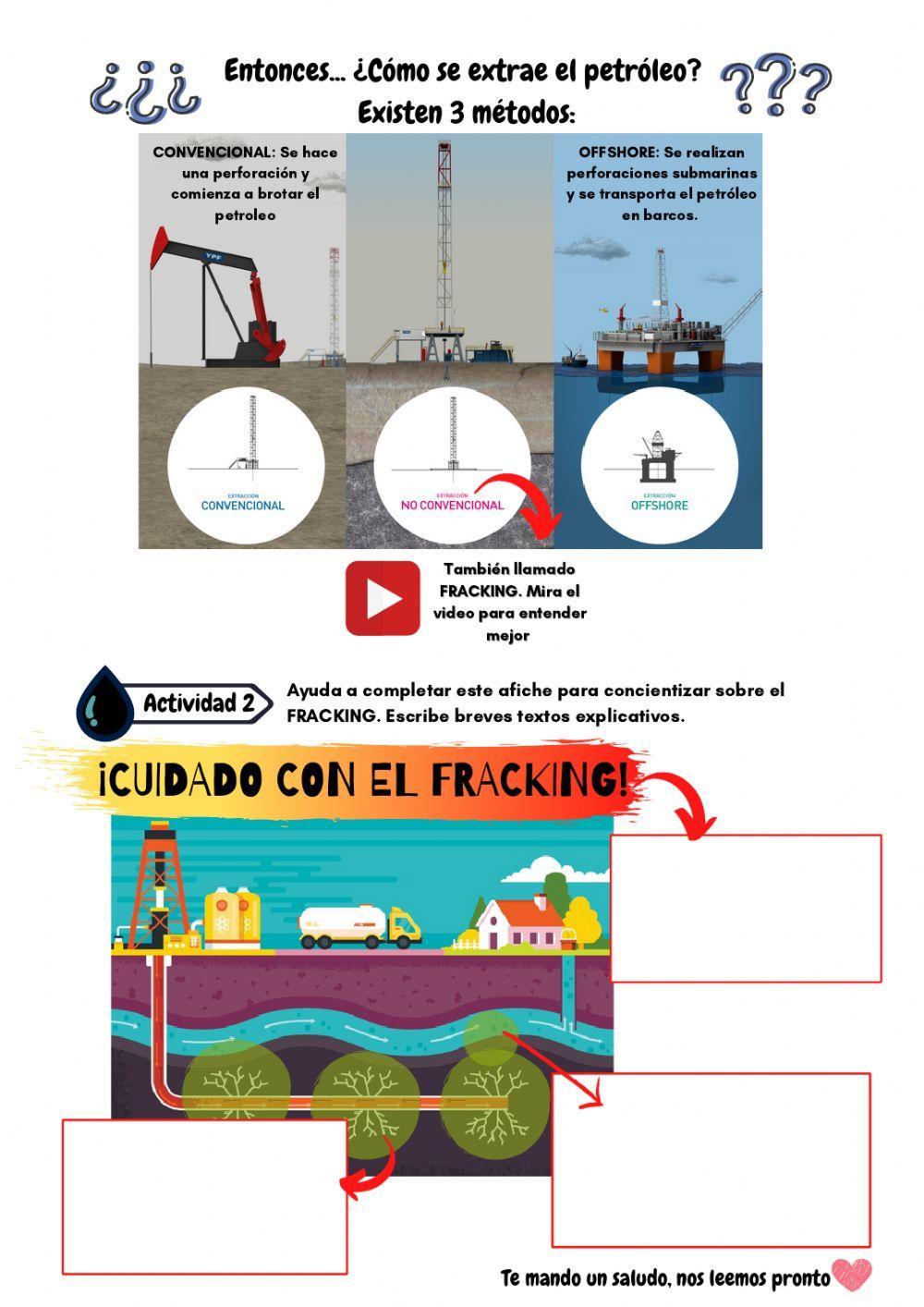 Extracción de materias primas: petróleo