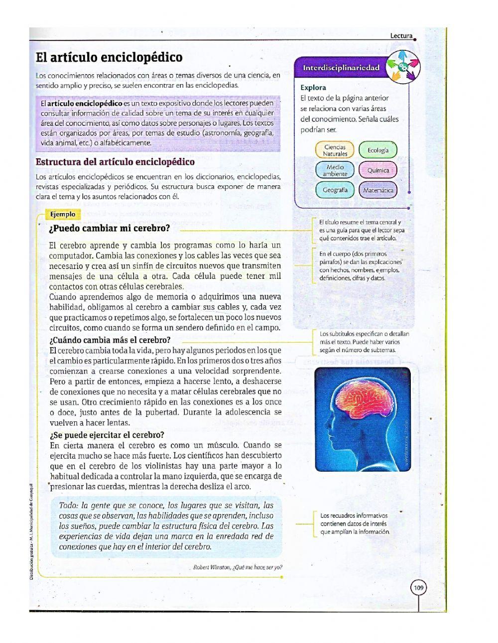 El articulo enciclopñedico