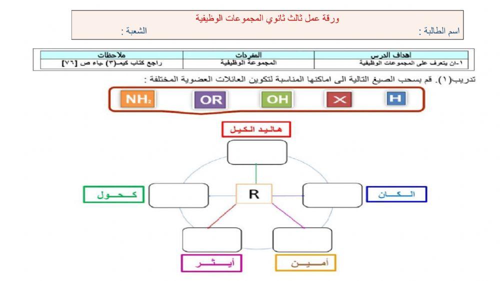 المجموعات الوظيفية