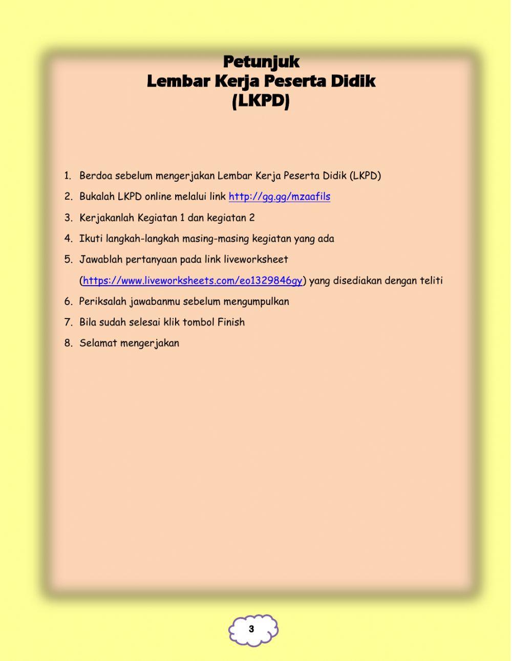 LKPD Kelas 5 Tema 9 Subtema 2 Pembelajaran 1