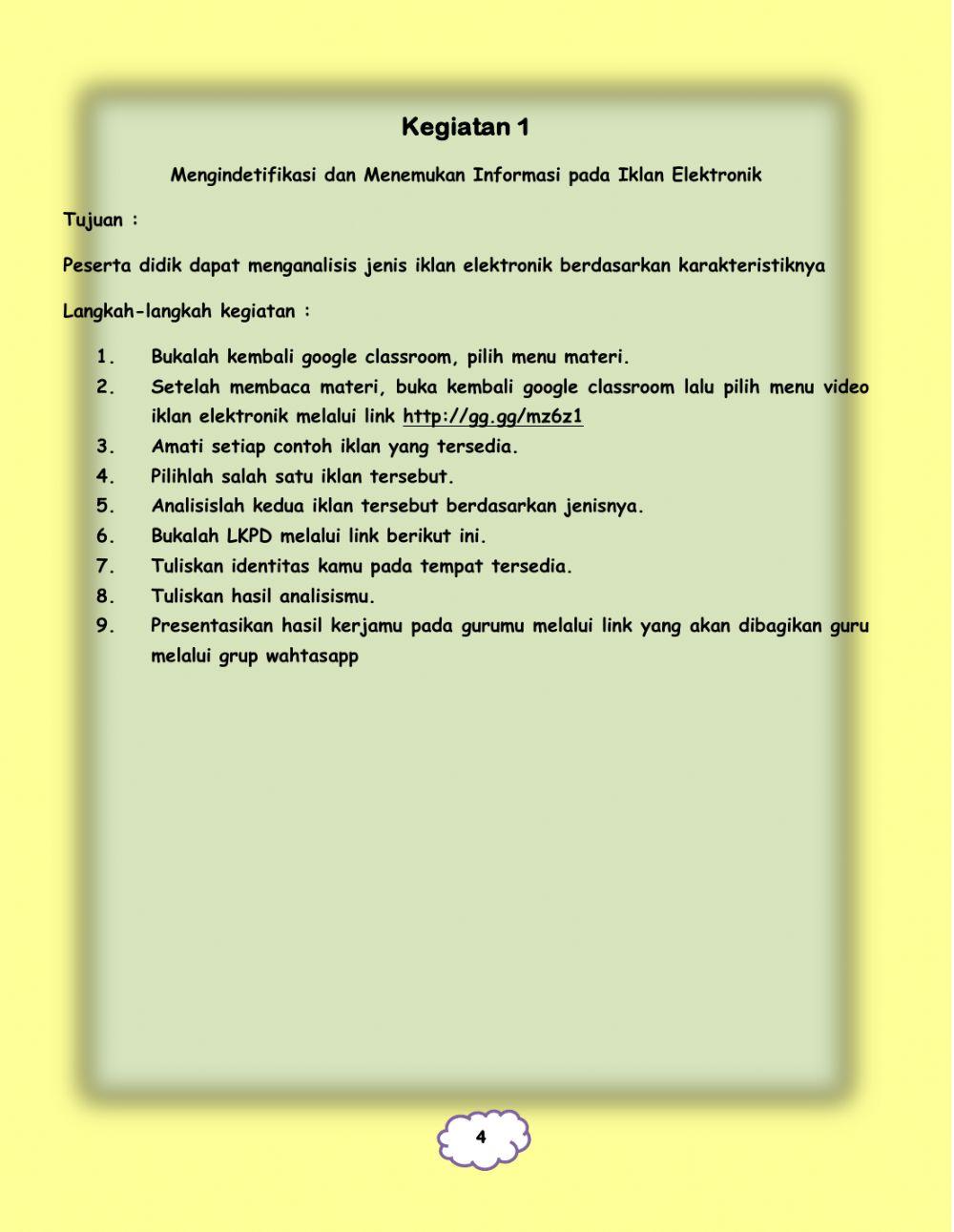 LKPD Kelas 5 Tema 9 Subtema 2 Pembelajaran 1