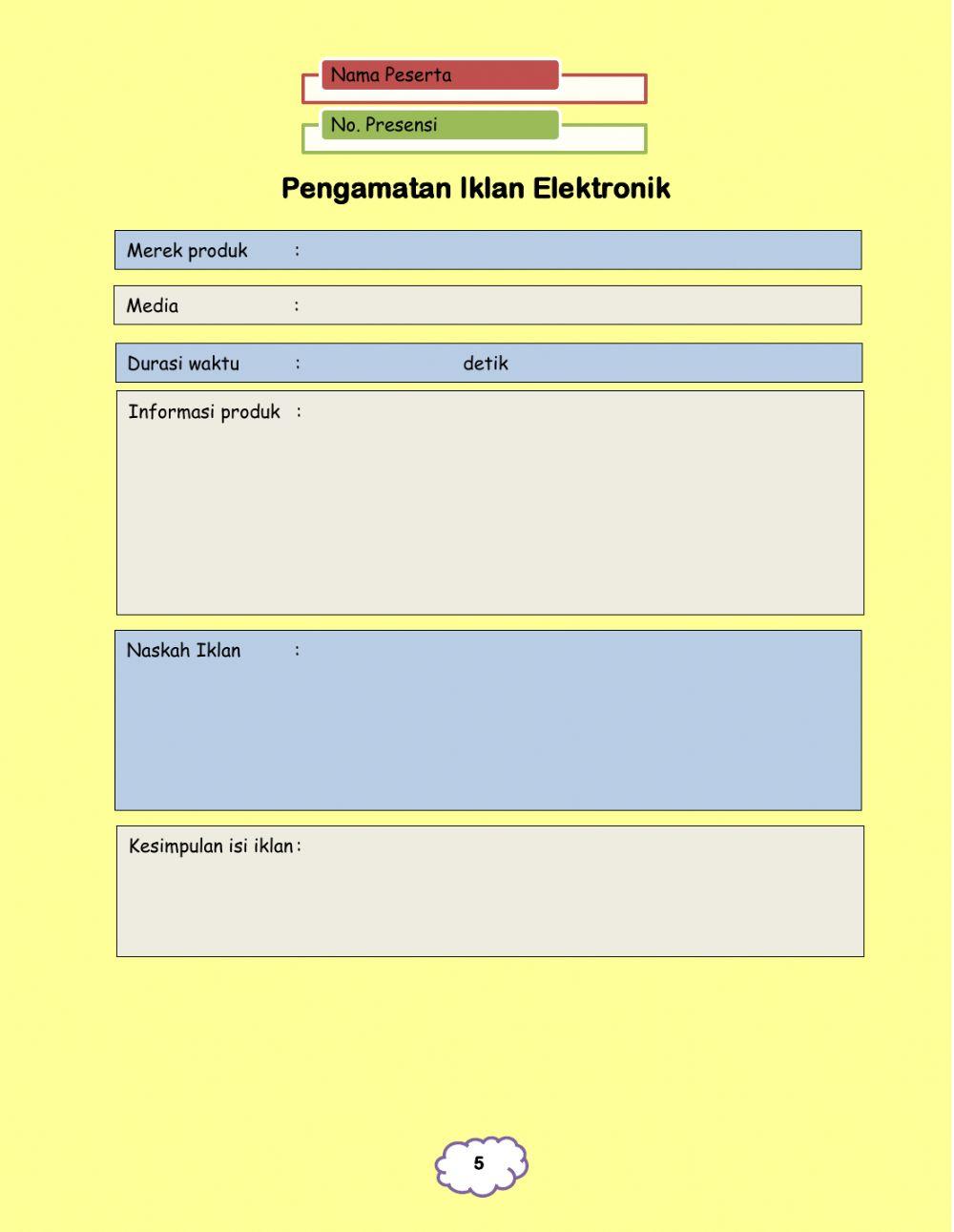 LKPD Kelas 5 Tema 9 Subtema 2 Pembelajaran 1