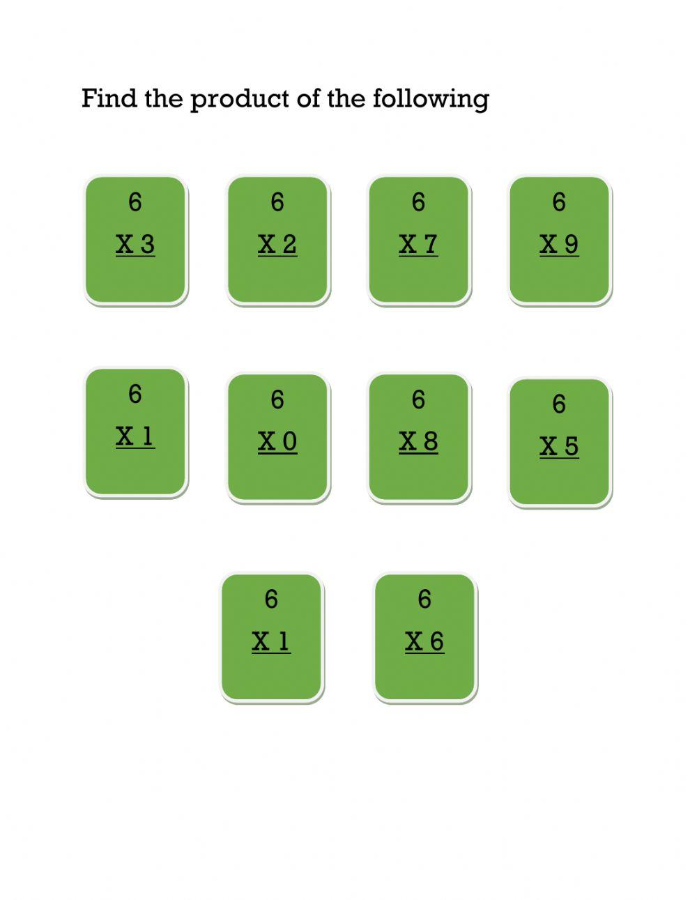 Multiplication by 3,4,6