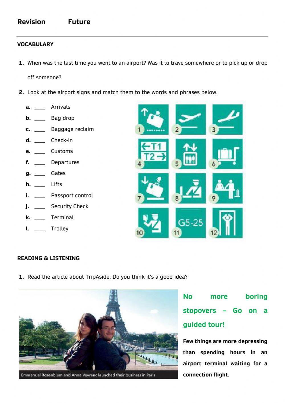 Revision 3 (Be going to - Present Continuous)