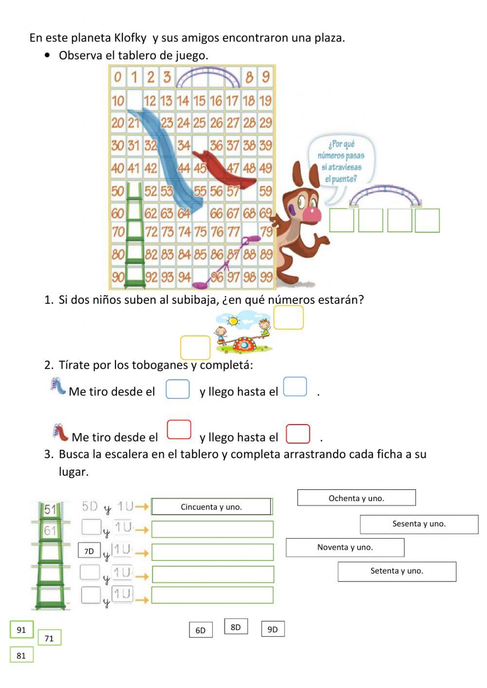 Numeración hasta el 99
