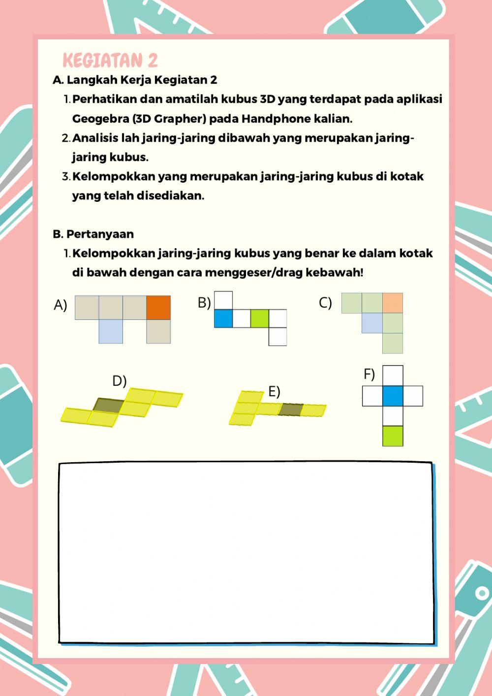 LKPD bangun ruang kubus 1