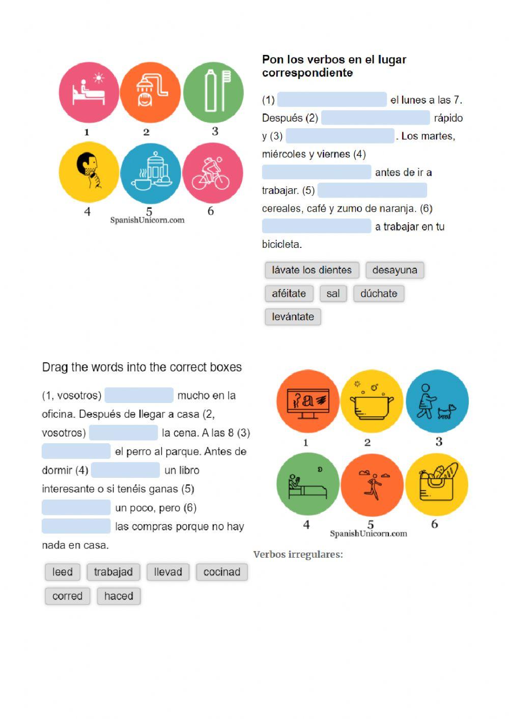 Imperativo verbos reflexivos