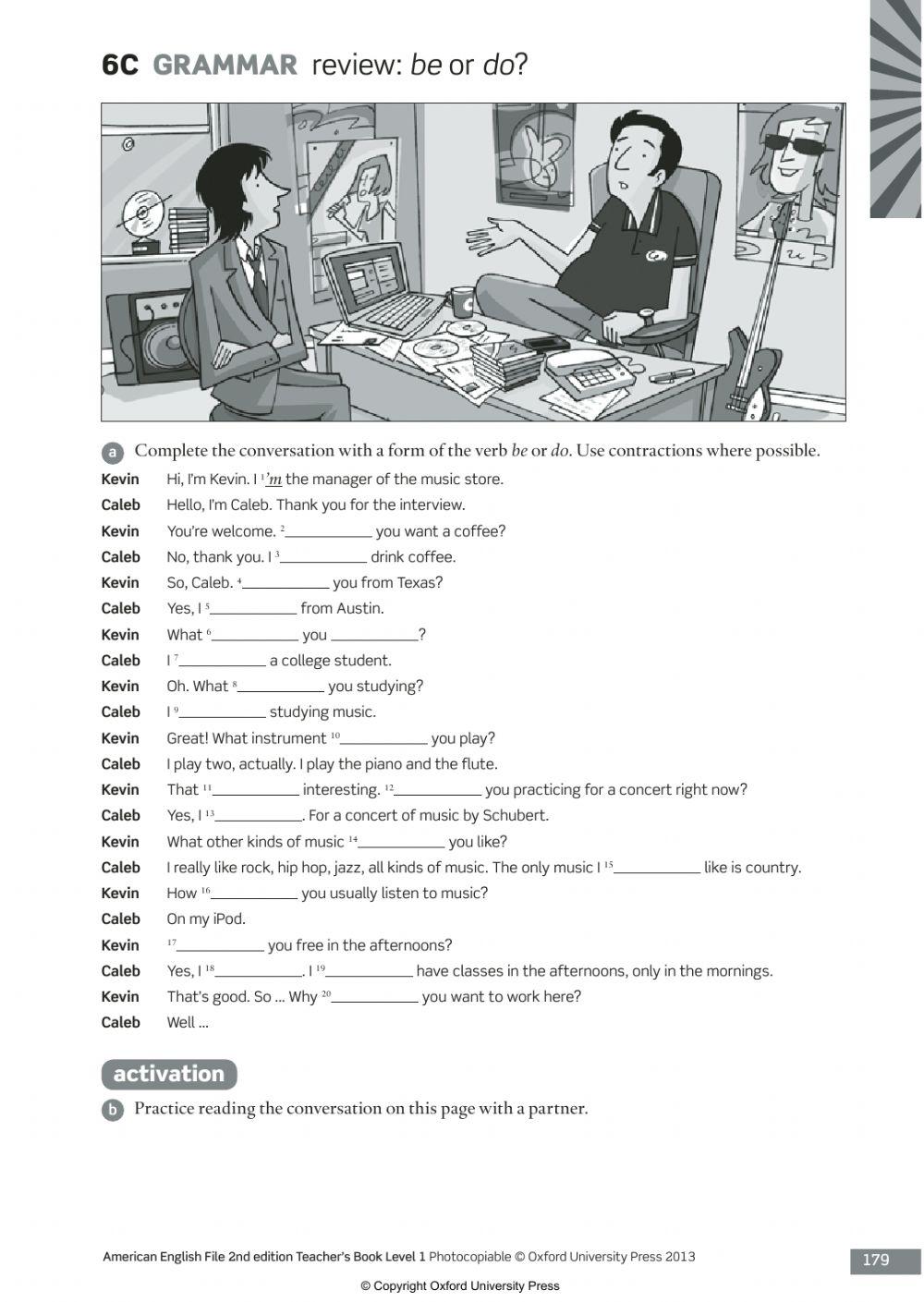 Module 2 Unit 6 grammar worksheets 