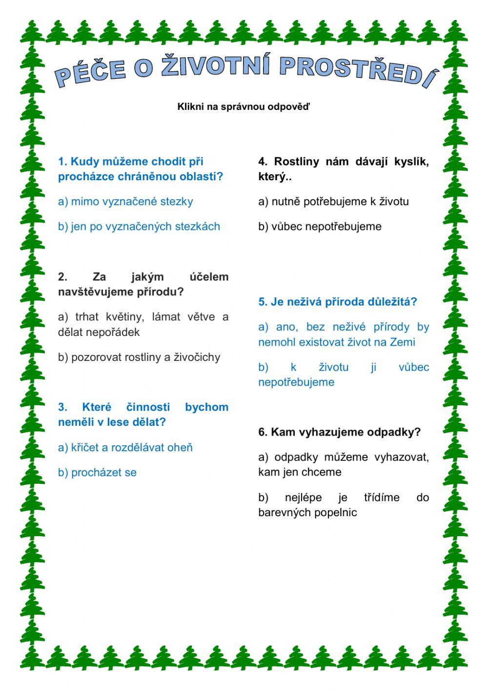 Péče o životní prostředí