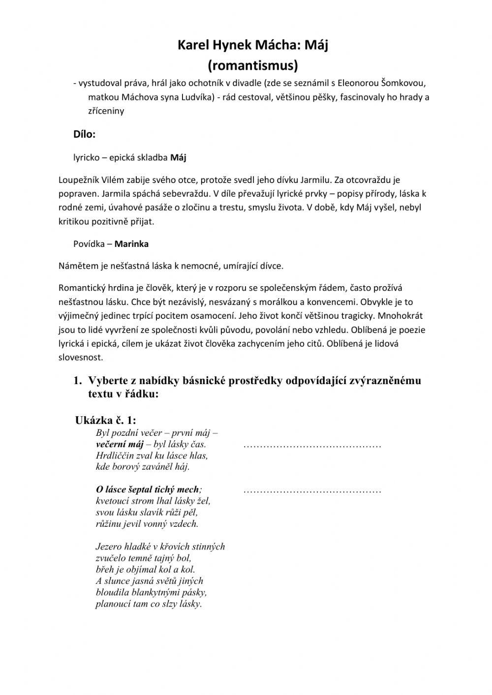 Karel Hynek Mácha - Máj