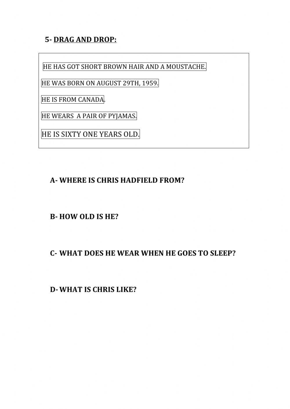 Life in a space station