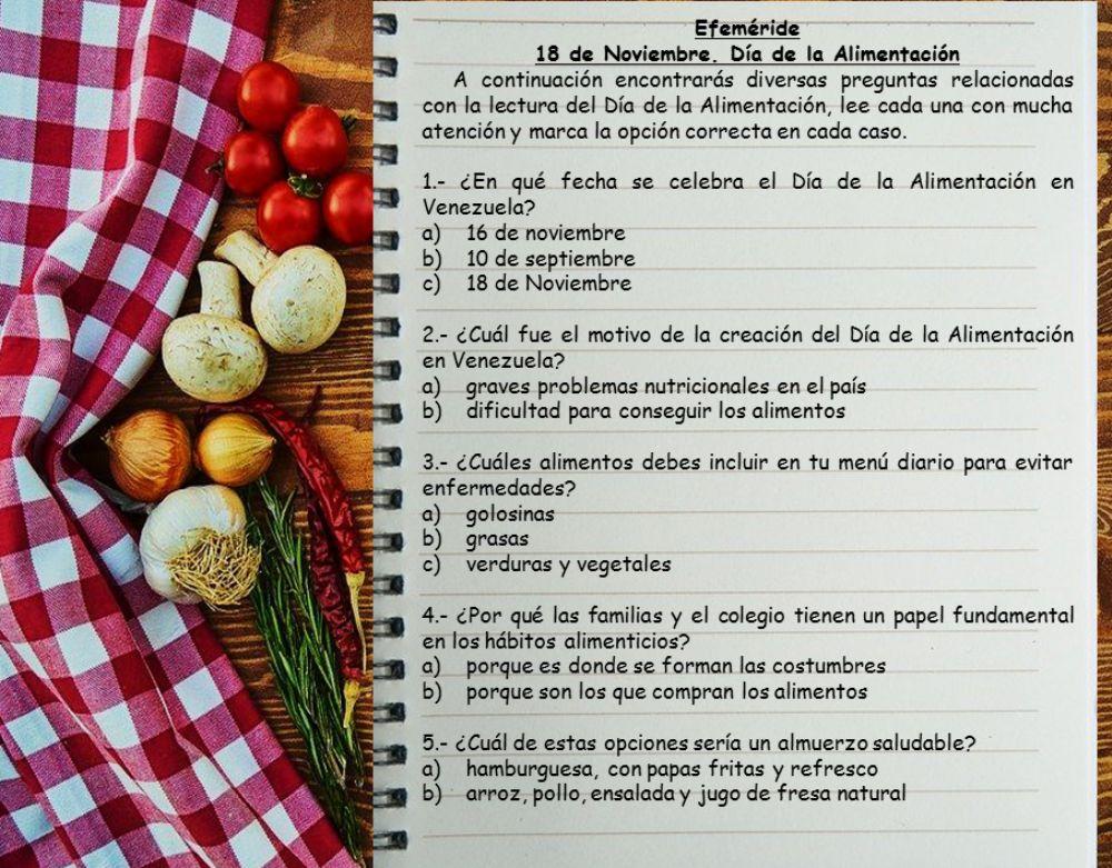 Dïa de la Alimentación en Venezuela