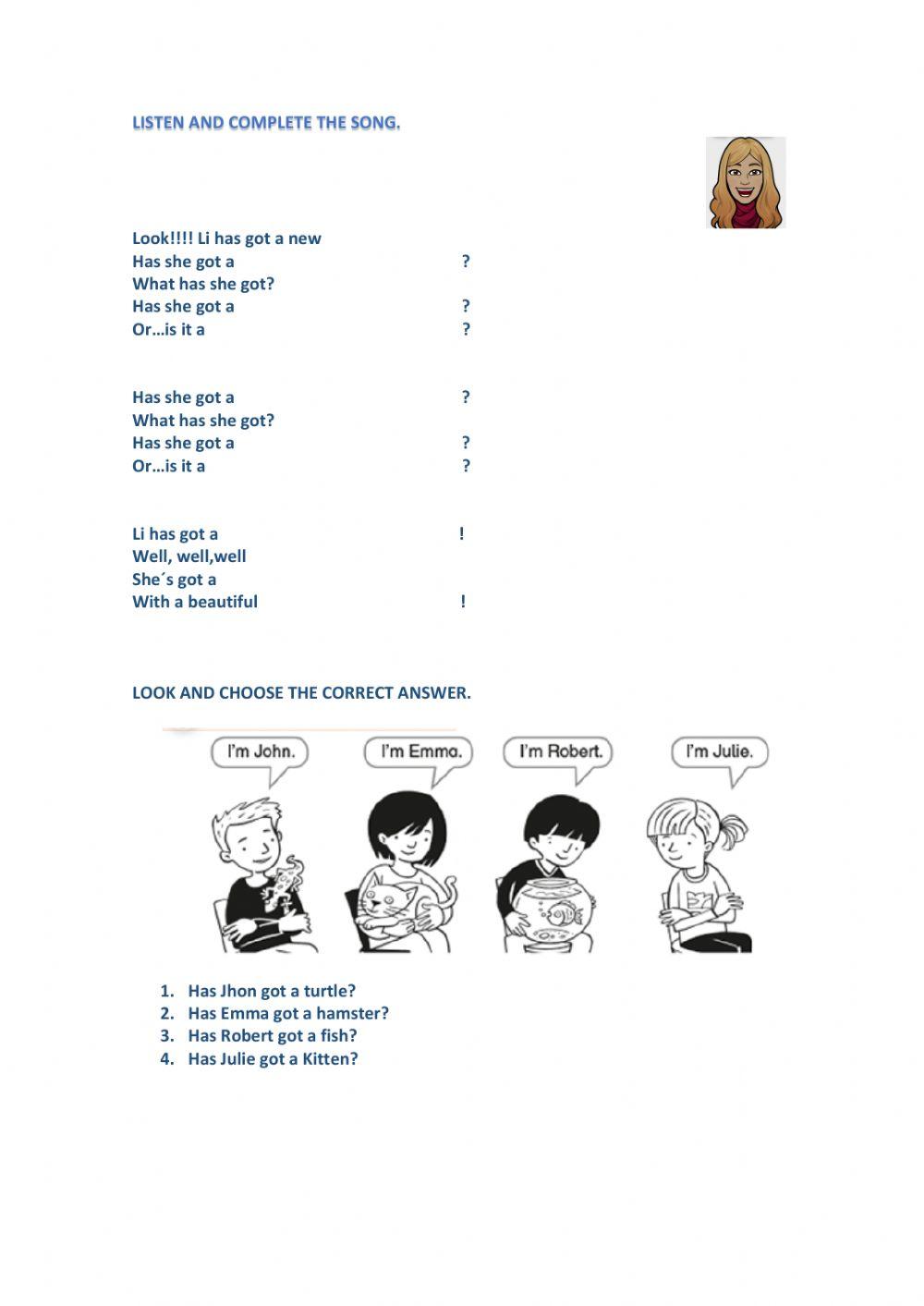 Pets song 2º primaria