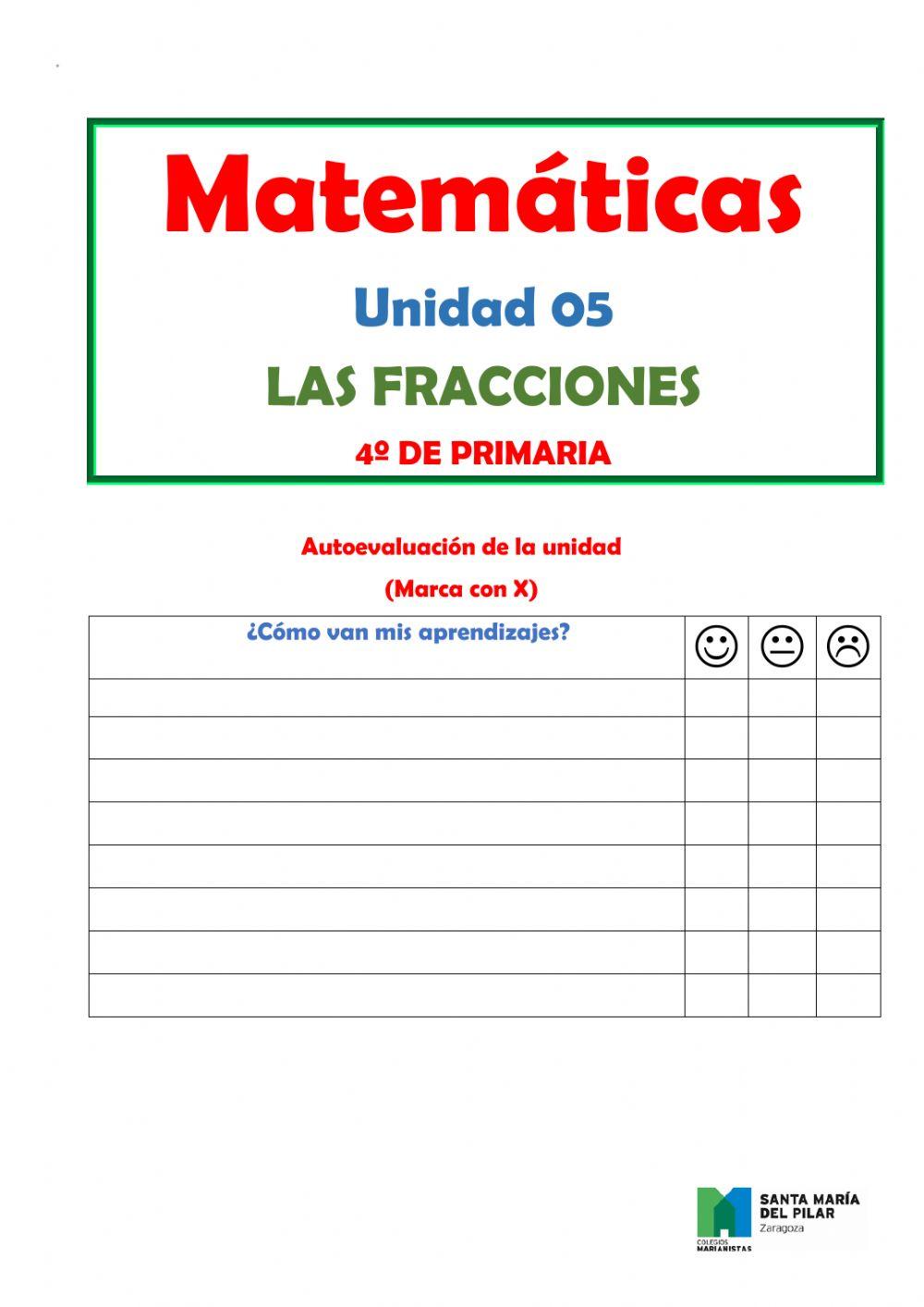 Portada Matemáticas unidad 05