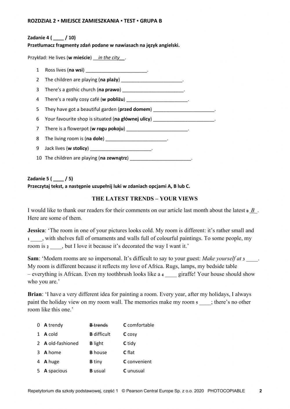 Test repetytori free interactive worksheets 6222126