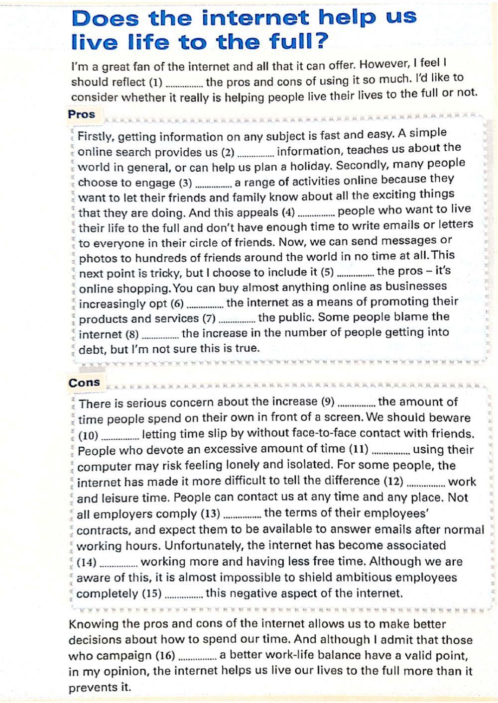 Dependent prepositions
