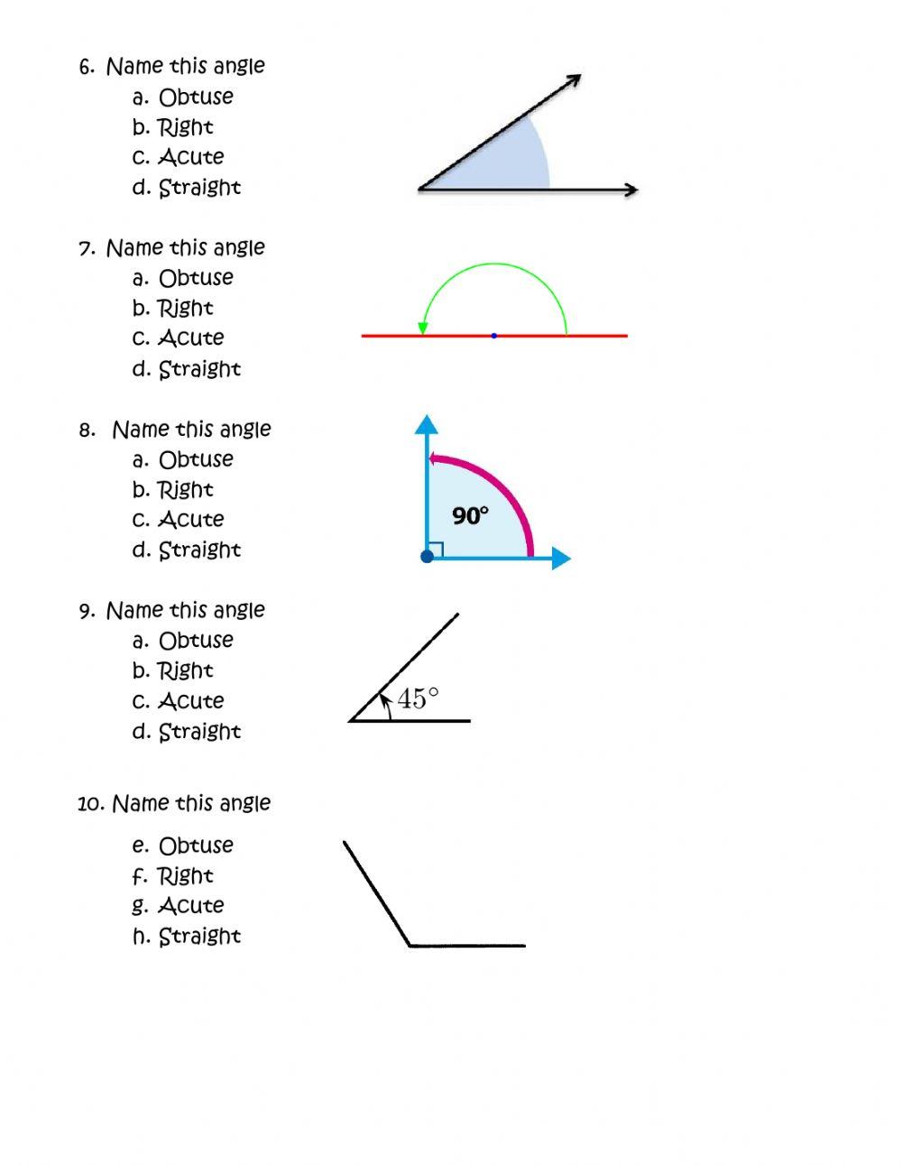 Math Review (angles)