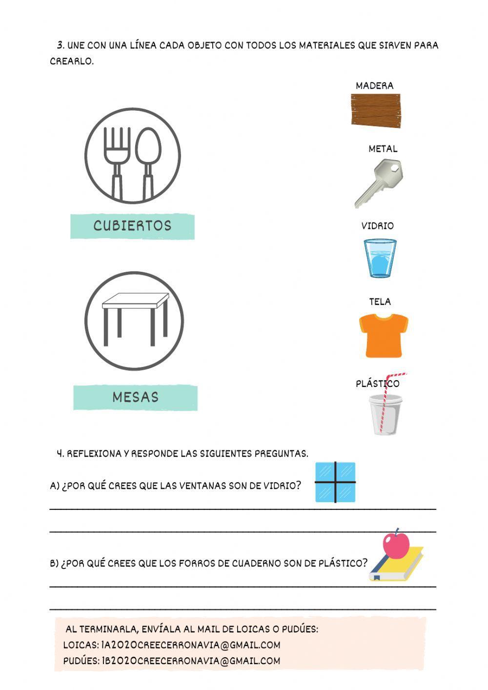 Guía: Los materiales y sus propiedades