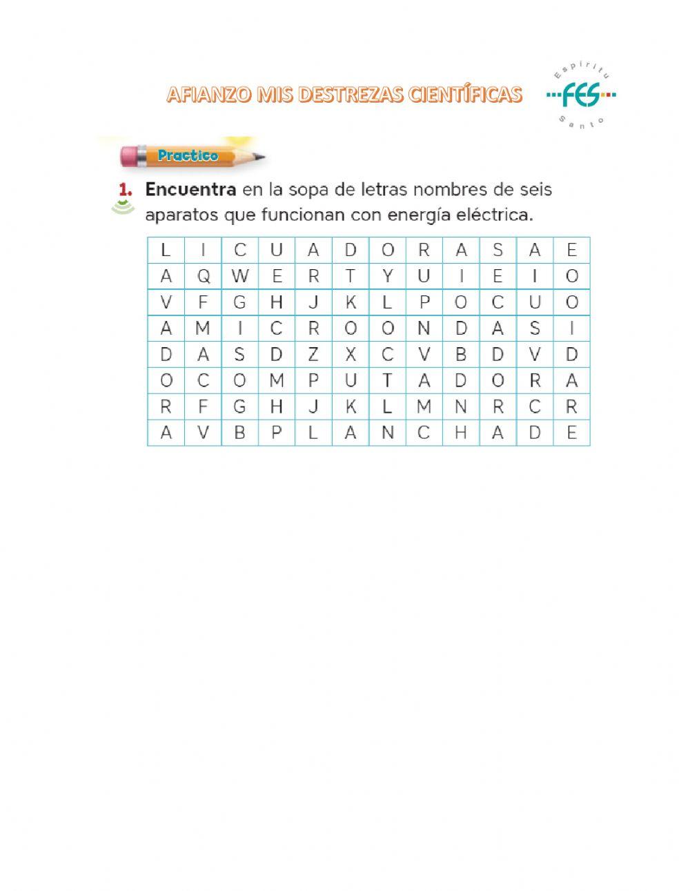 Actividad energía eléctrica