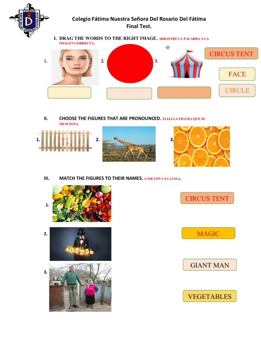 The g and c sound FINAL TEST