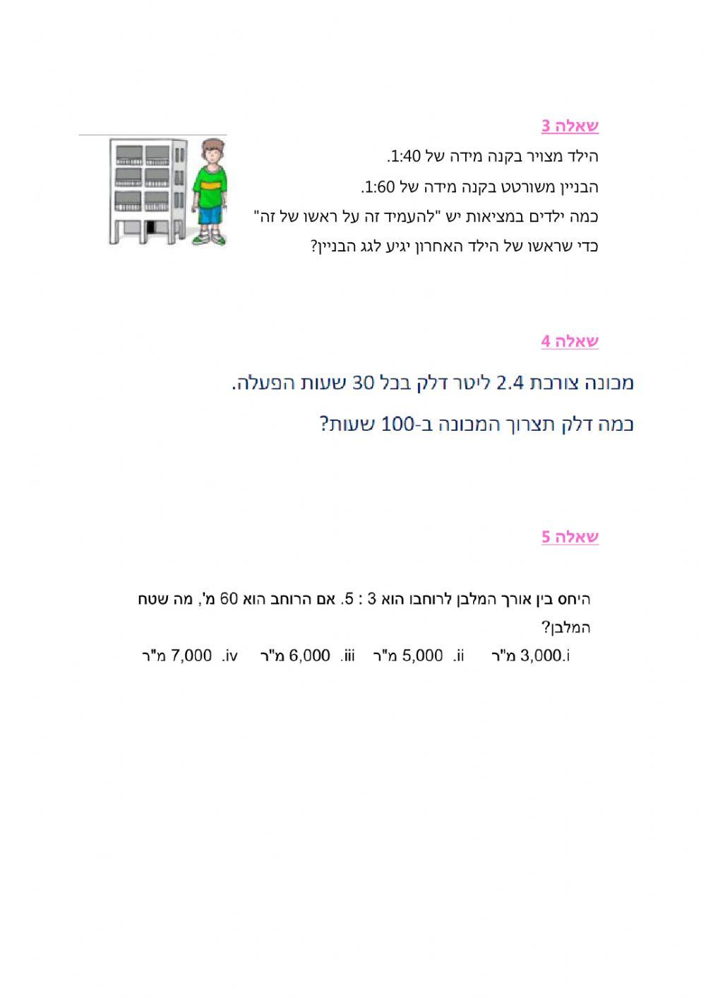 יחס וקנה מידה