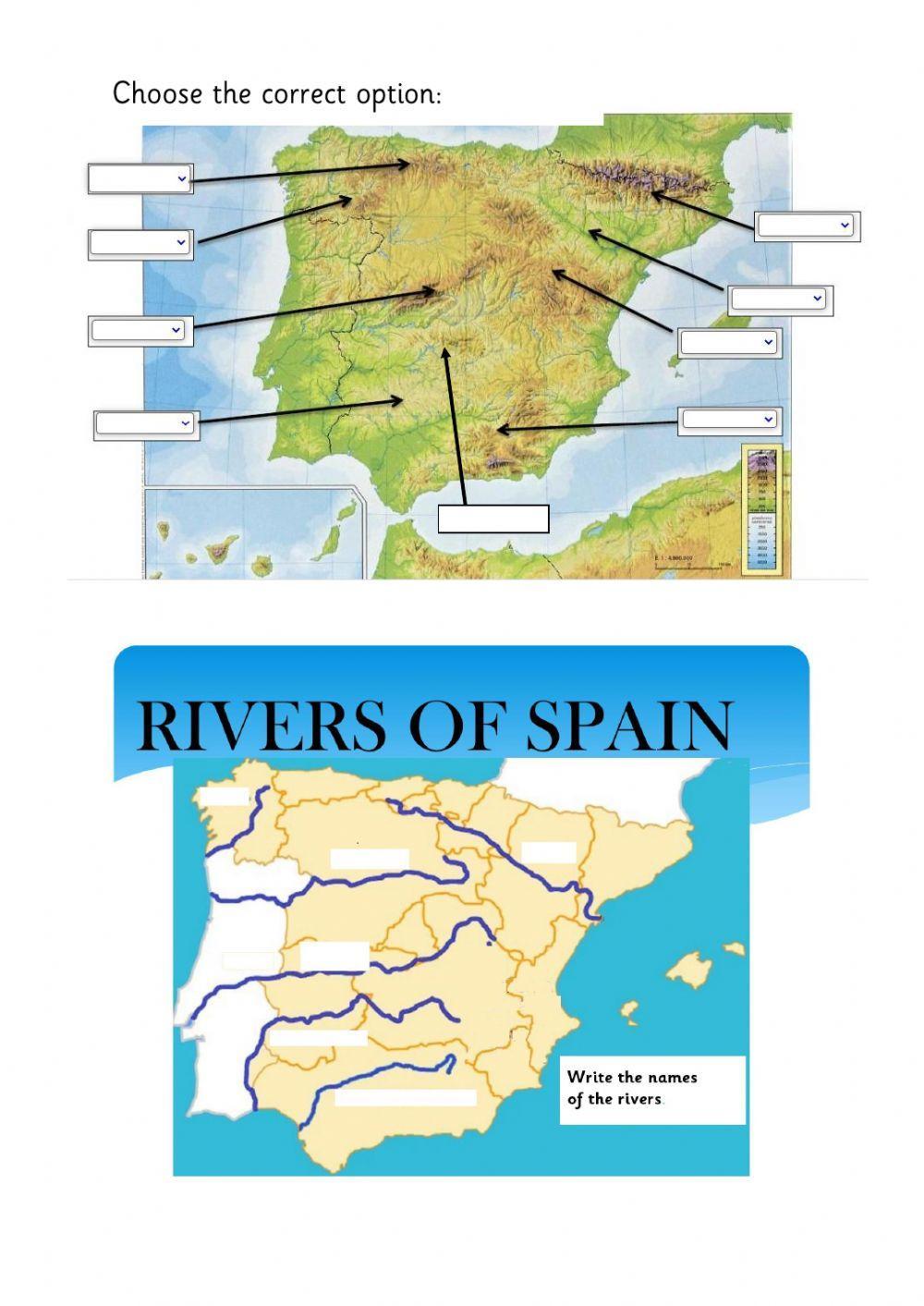 Rivers and mountains-spain Rivers and mountains-spain