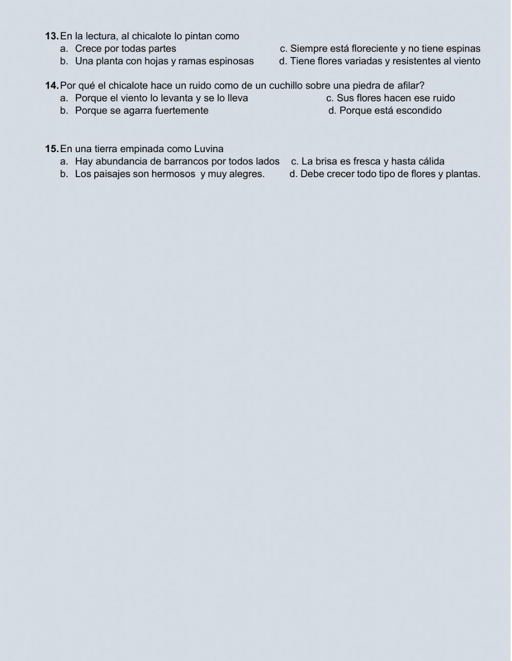 Luvina lectura comprensiva