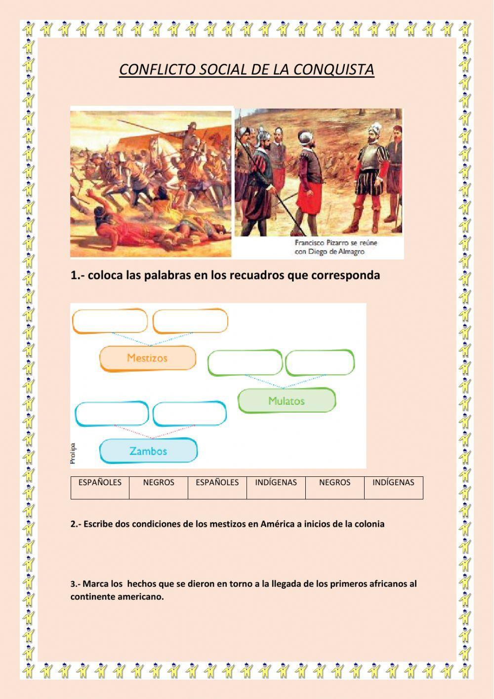 Conflicto social de la conquista
