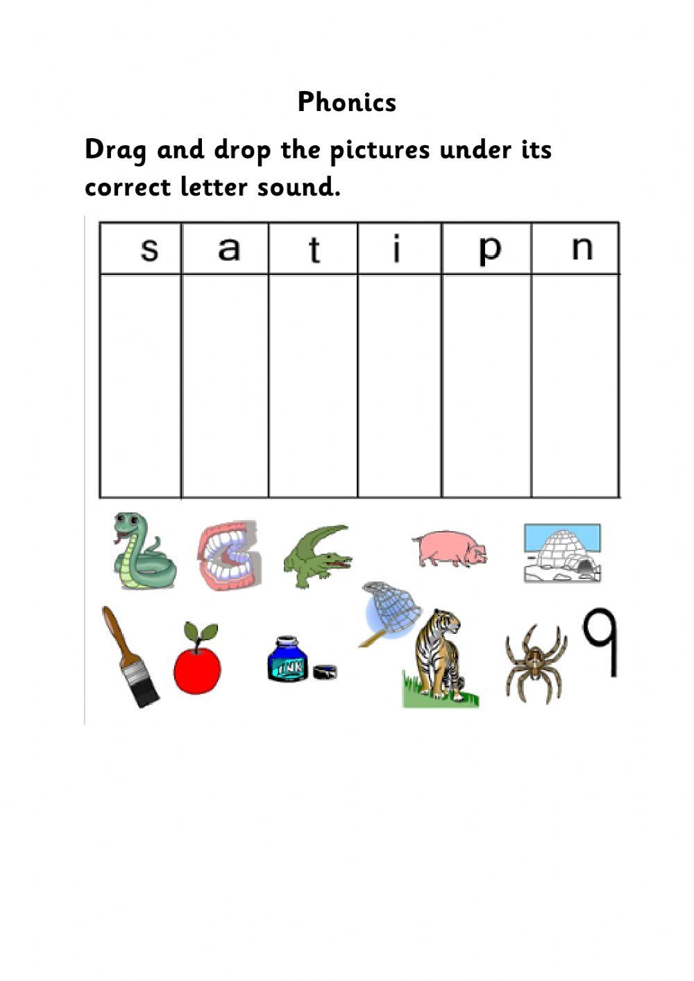 Phonics Evaluation worksheet Live Worksheets