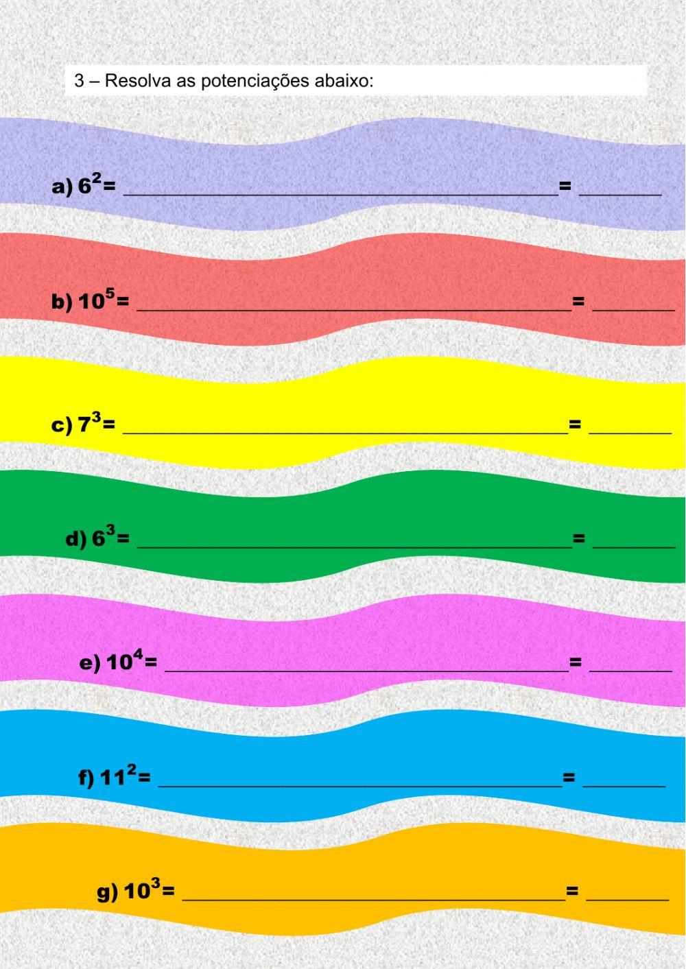 Potenciação - básico
