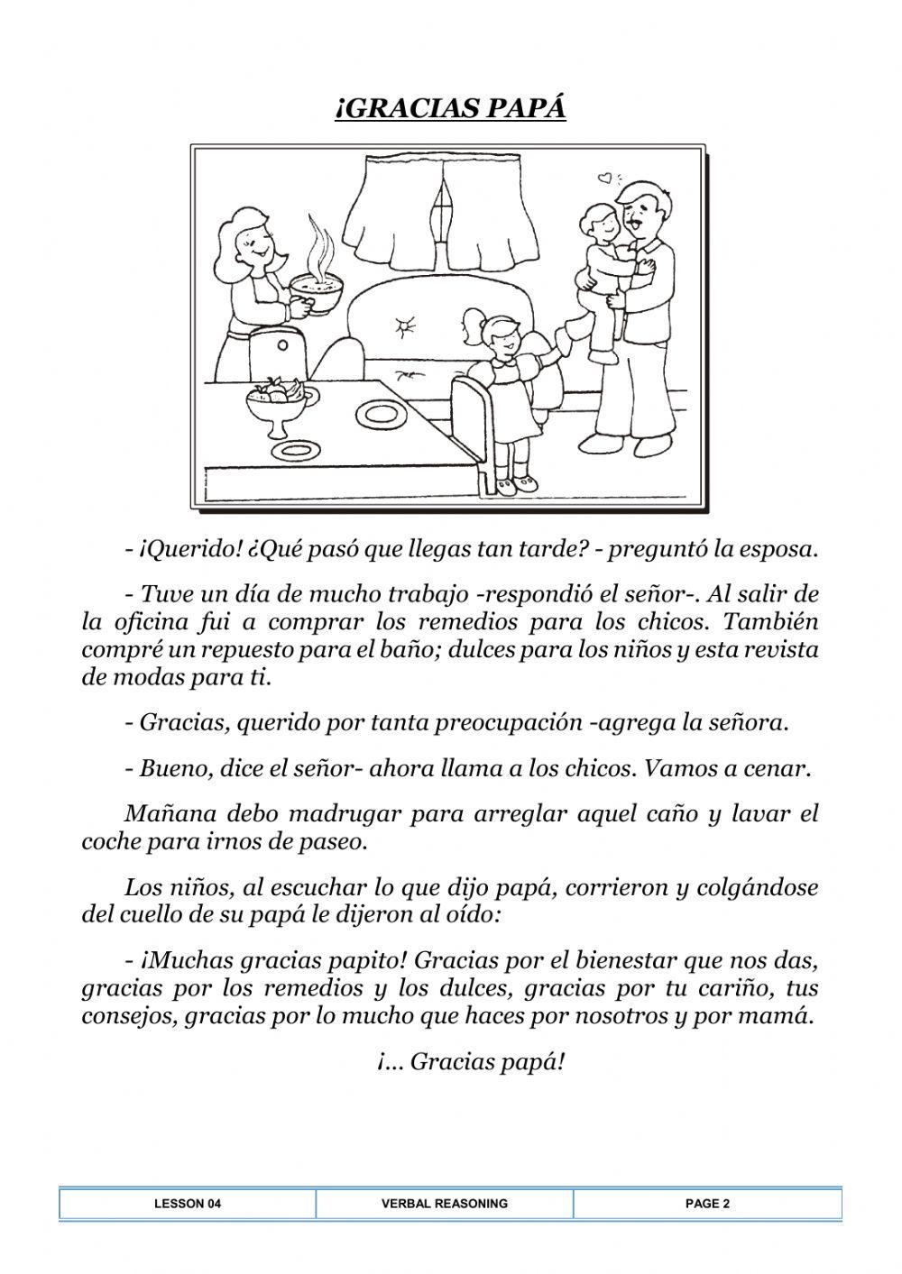 Comprensión de lectura