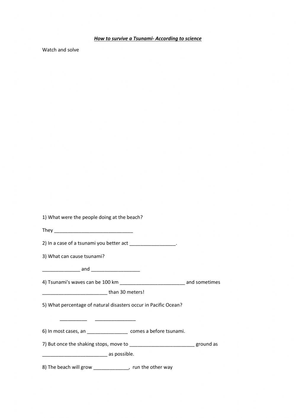 How to survive a Tsunami according to Science