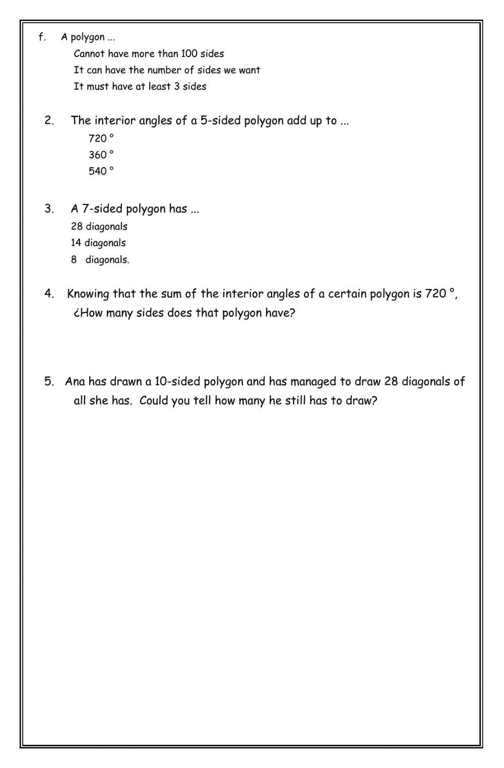 Show me what you know - poligonos -fifth grade- fourth term -2020