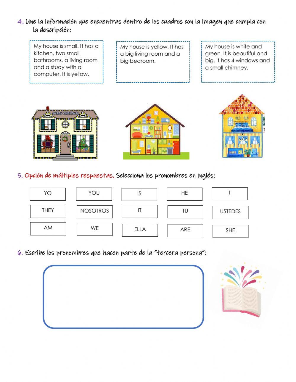 Evaluación inglés quinto