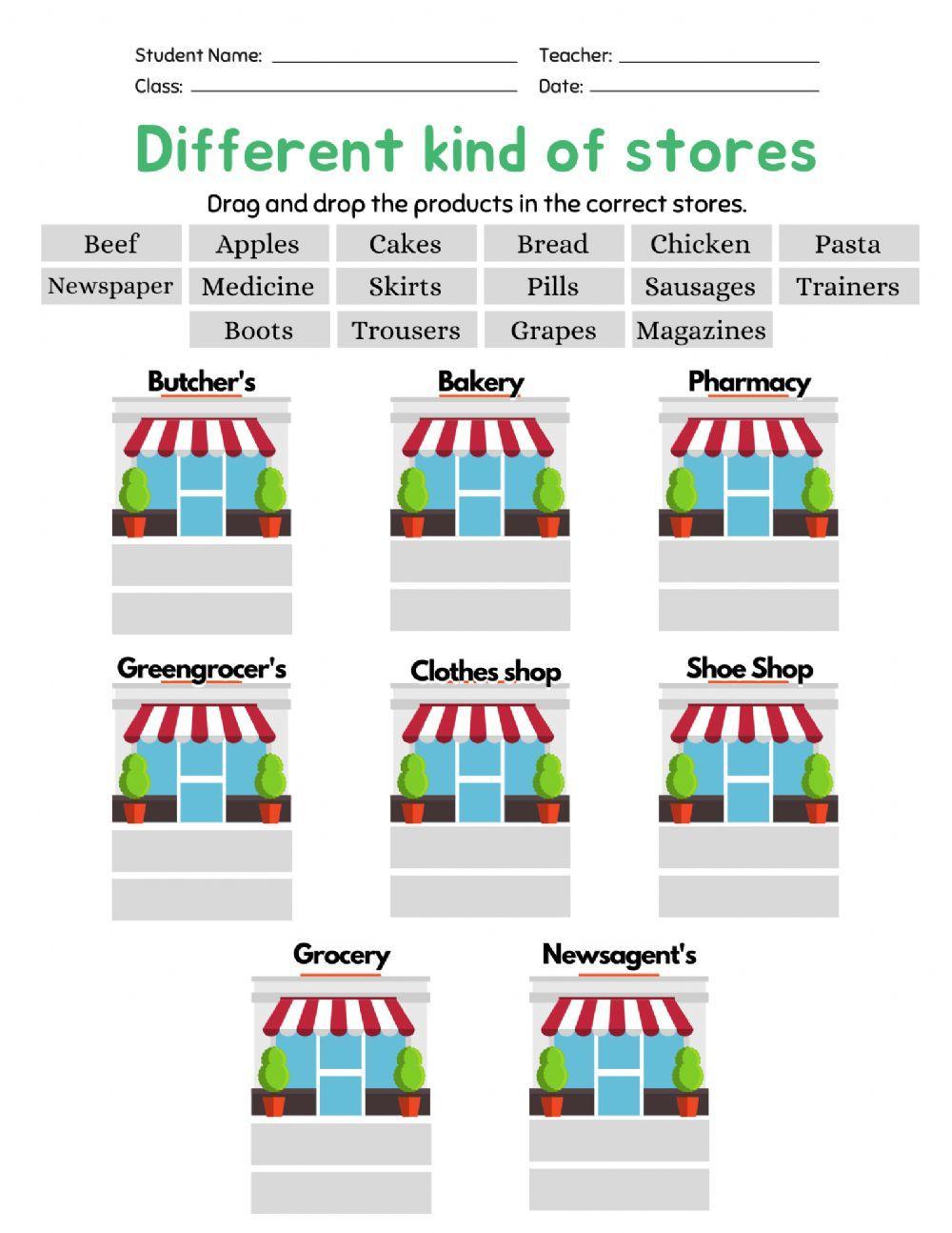 Different Kind of Stores