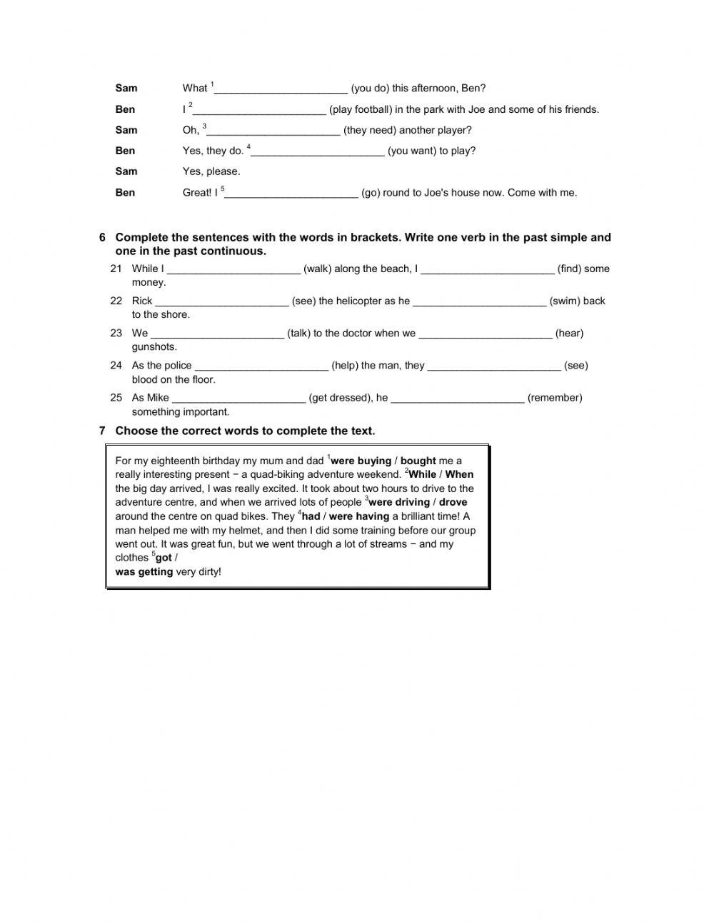 Special Assignment: part 2 (Second form)