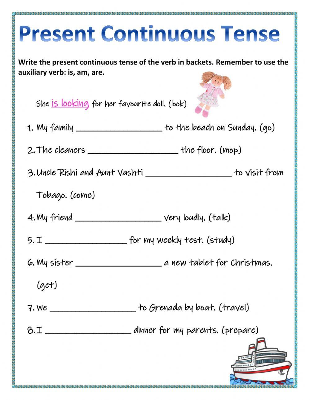 Present Continuous Tense