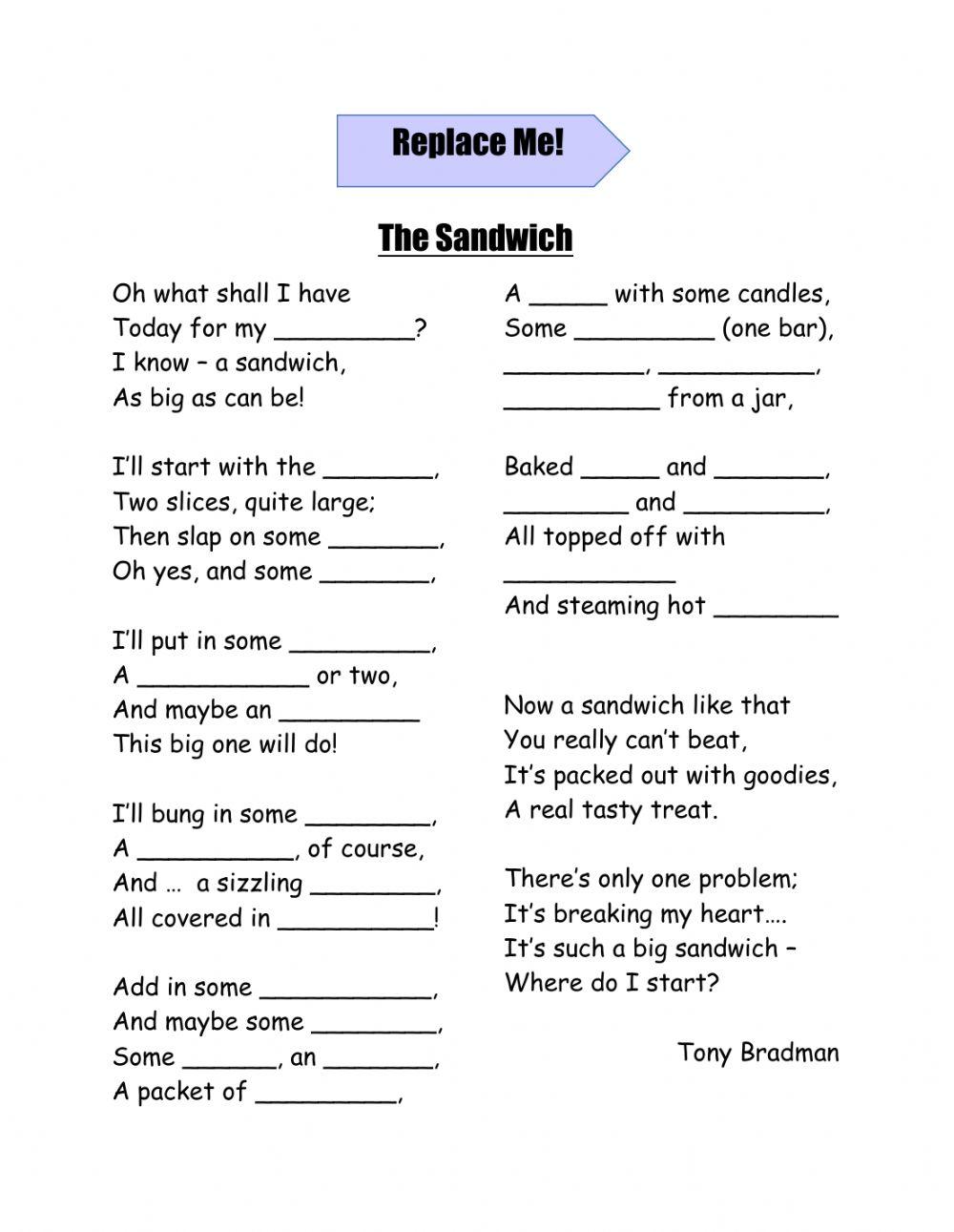 The Sandwich - Replace Me!