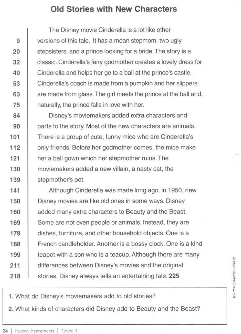 Fluency Reading WPM. Worksheet 2