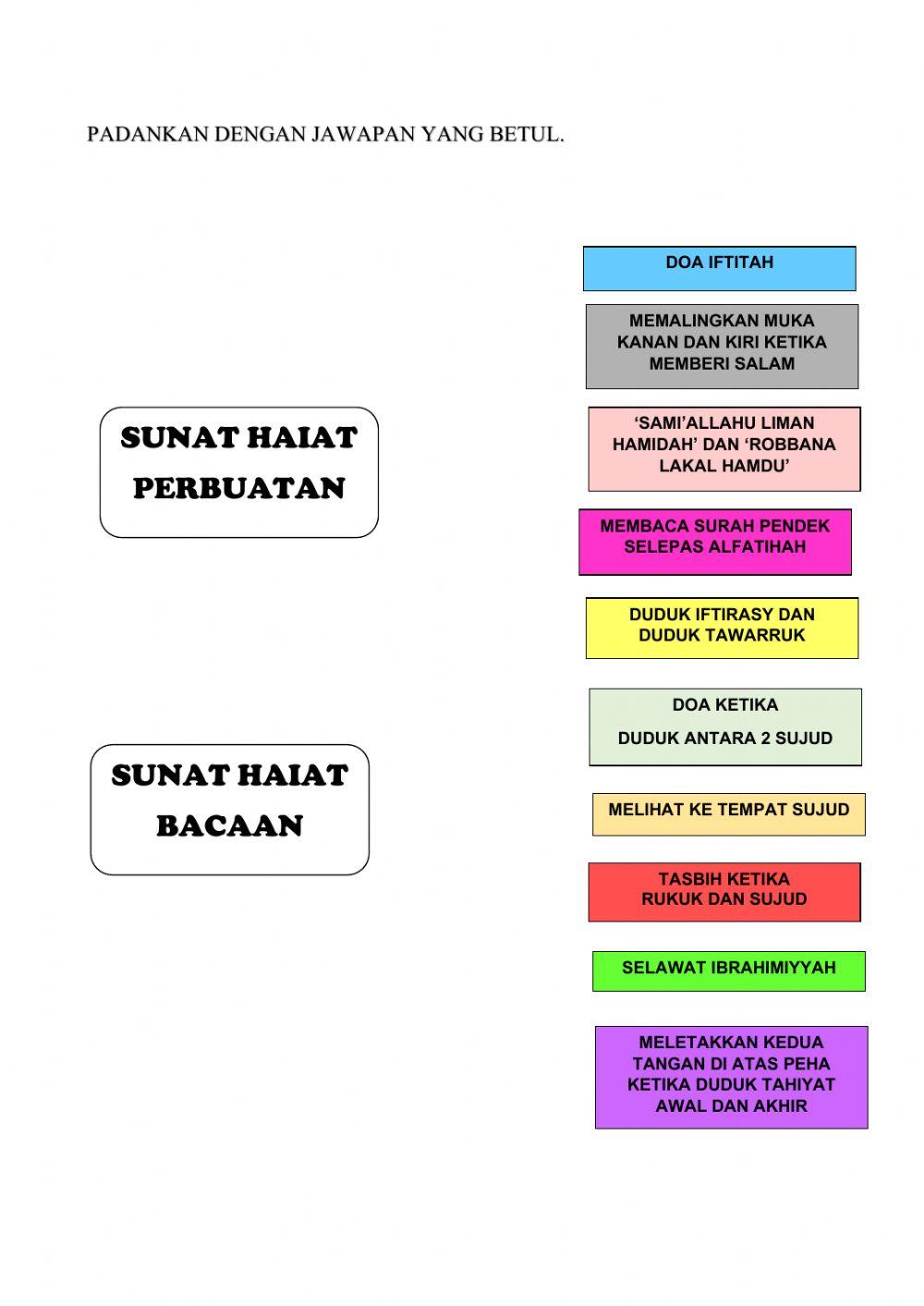 Sunat Haiat Tahun 3