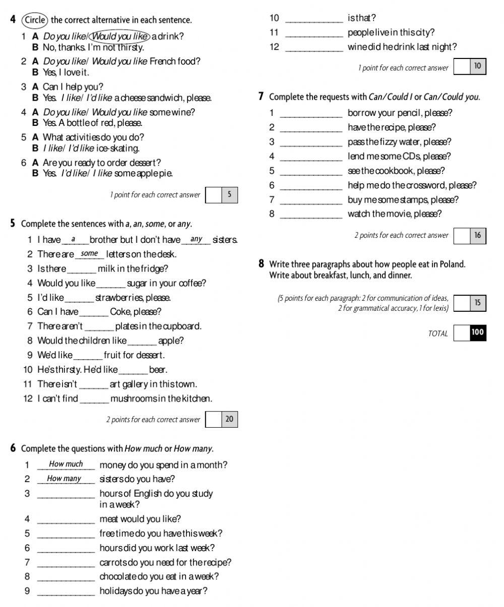 4th written test-level 2