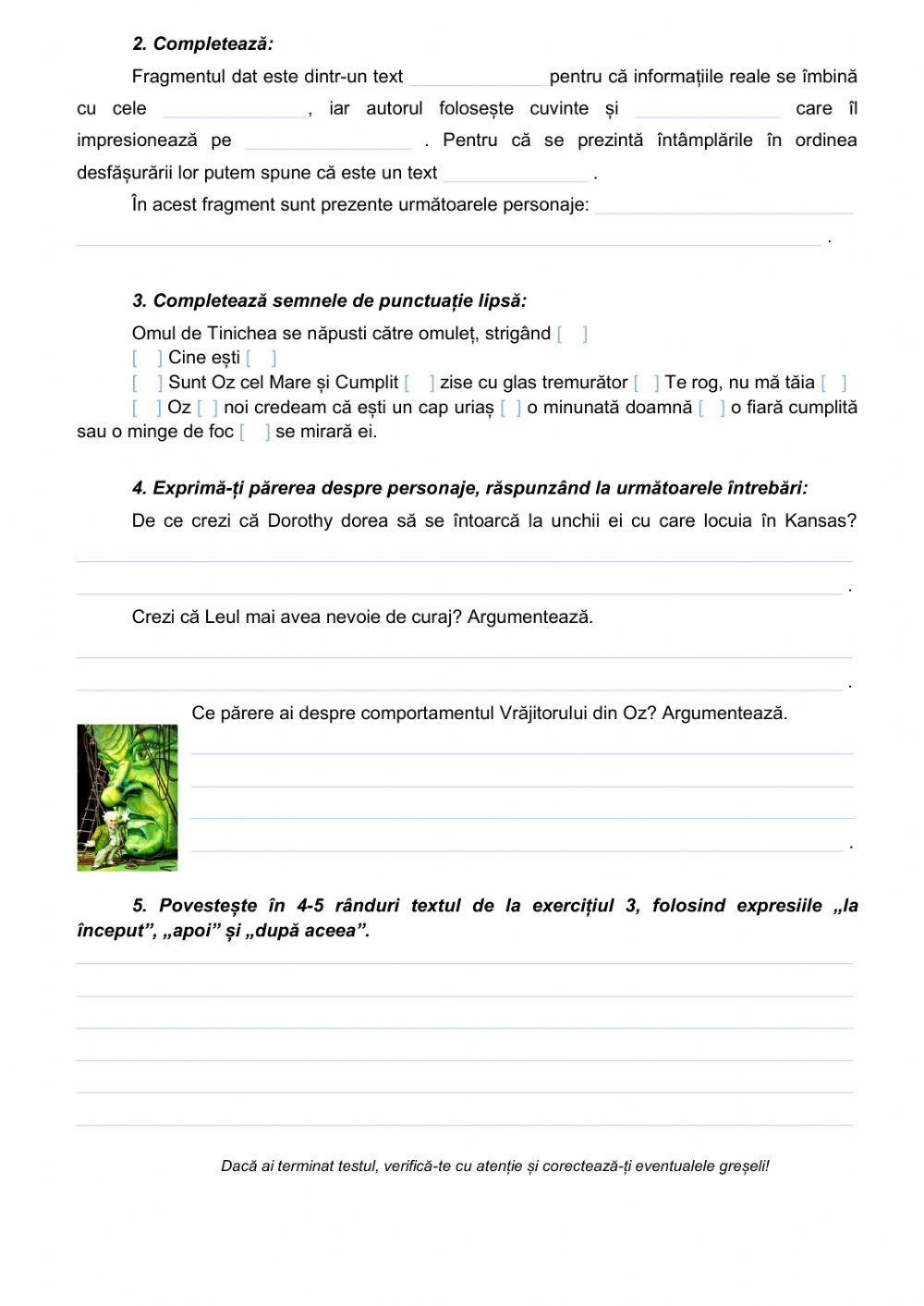 Evaluare UT Calatorie pe un nor