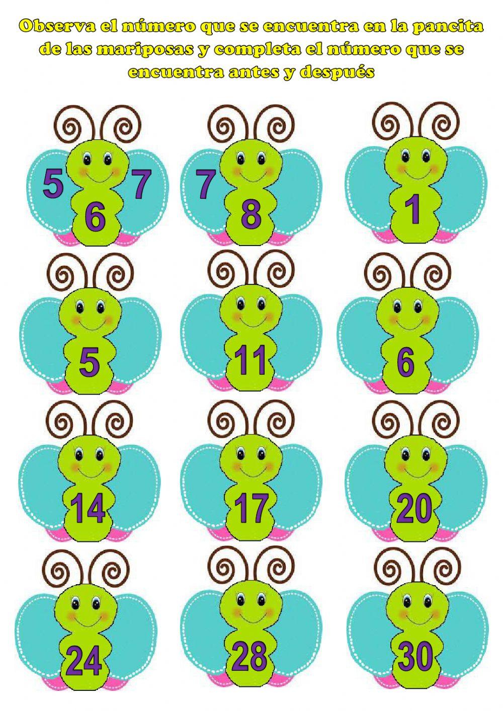 Posición de los números