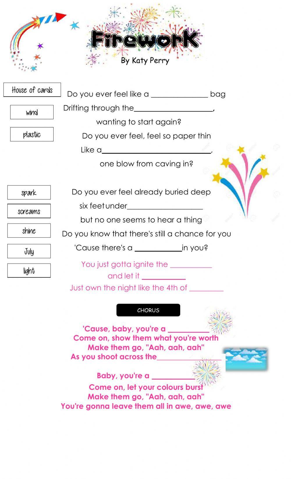 SONG! Firework- Katy Perry