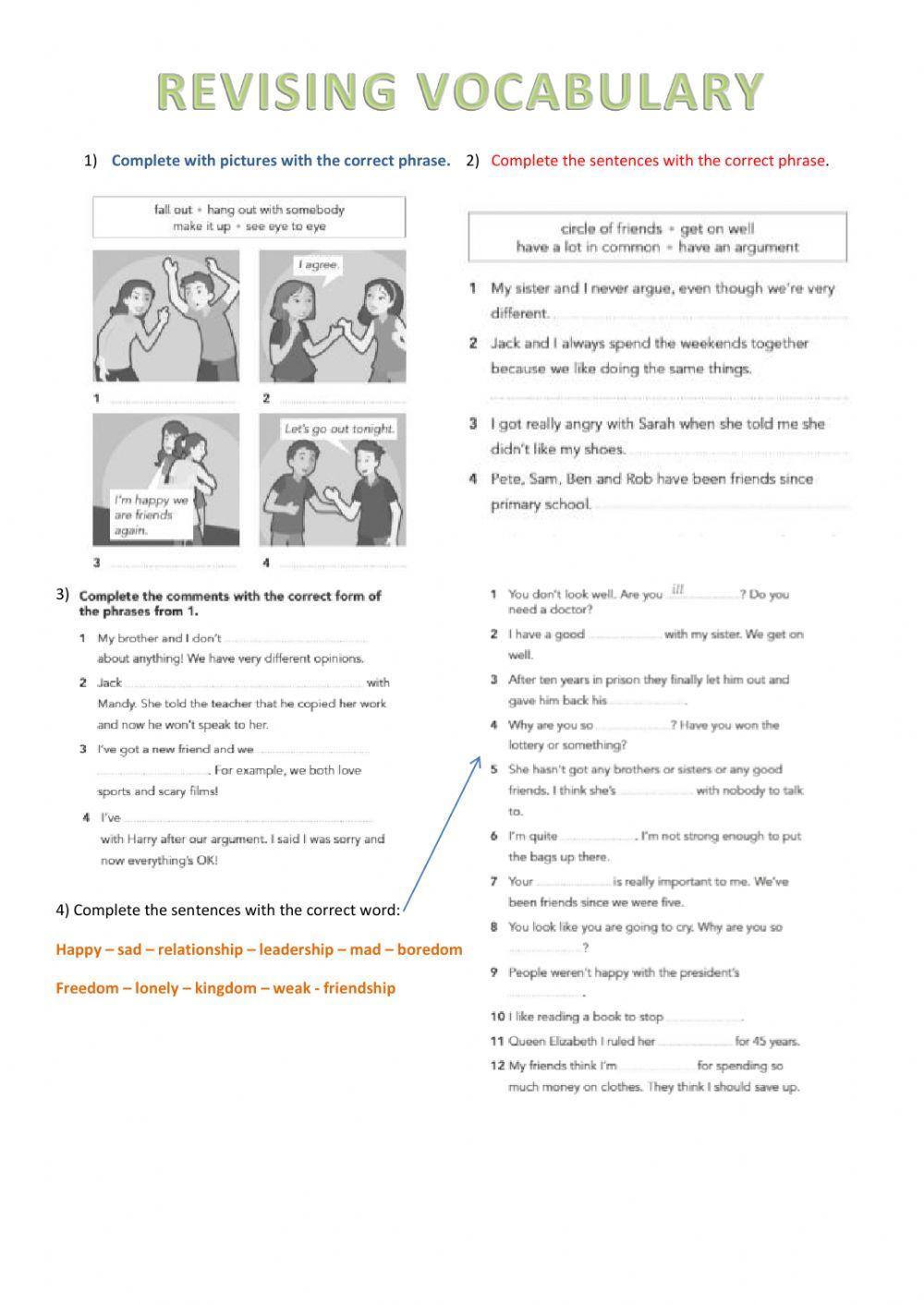 Friends and relationships