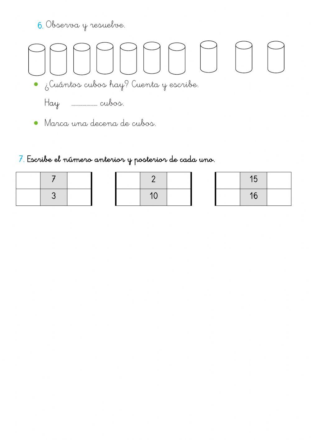 Repaso números 0-20