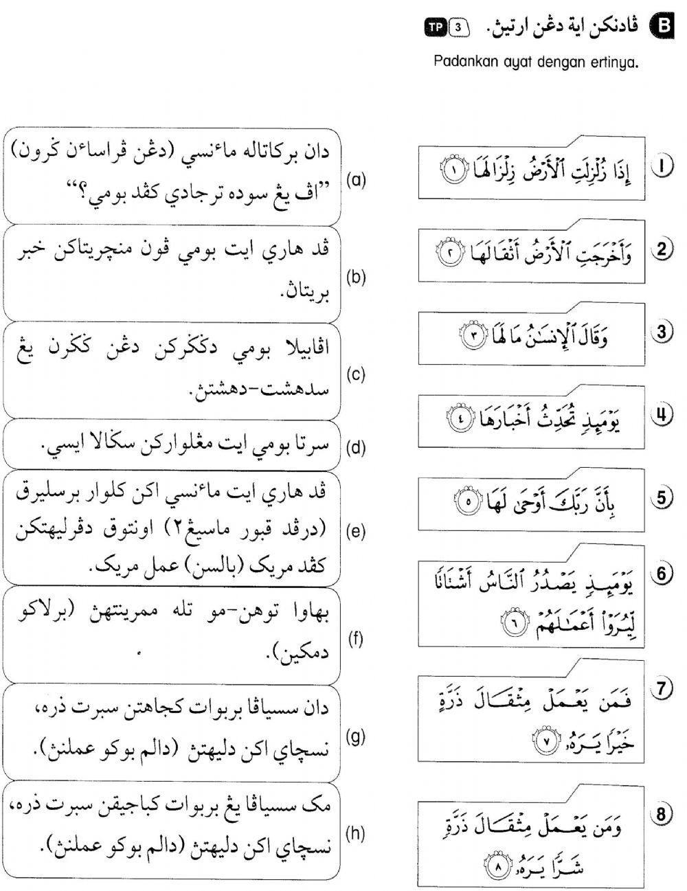 Kefahaman  Ayat Surah Al Zalzalah