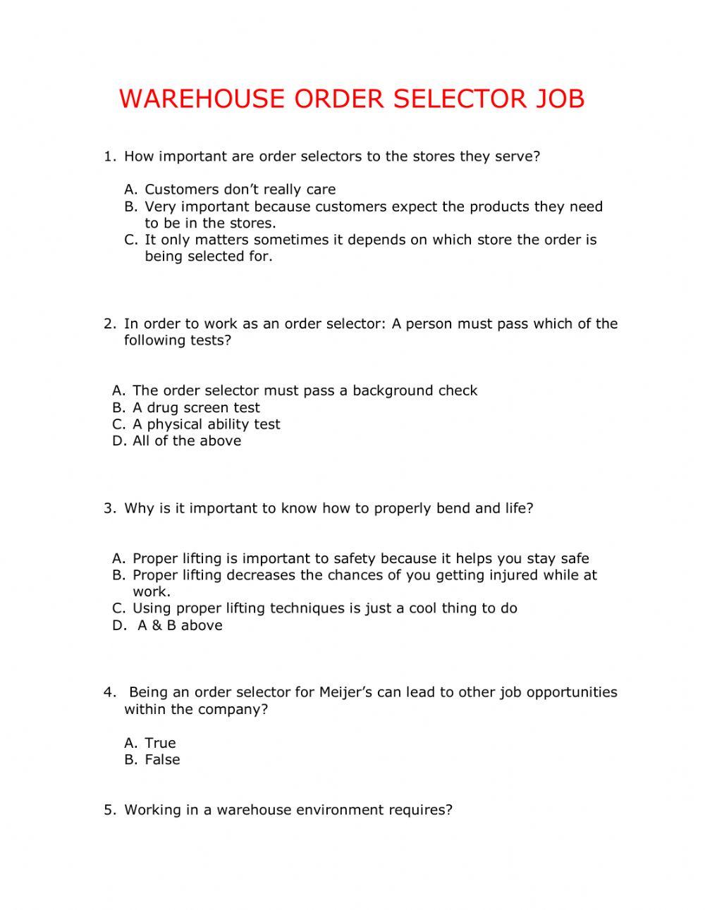 Warehouse Order Selector Job Worksheet Live Worksheets warehouse-order-selector-job-worksheet-live-worksheets
