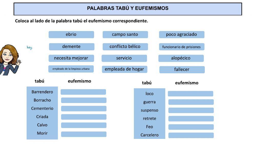 Palabras tabú y eufemismos