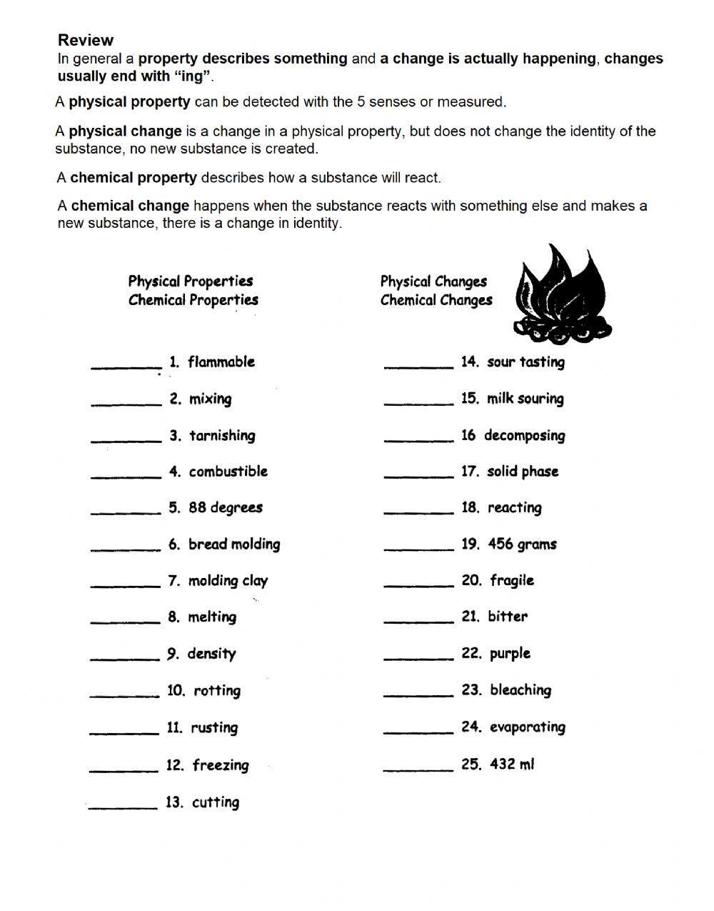 Physical and Chemical Changes